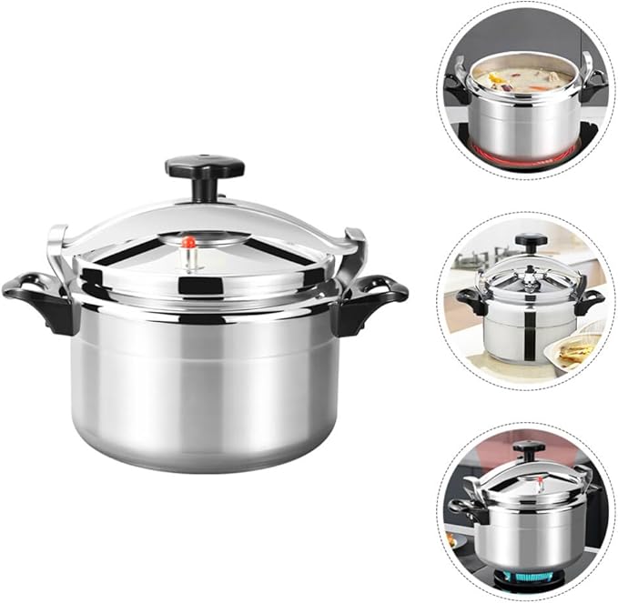 ABOOFAN Aluminum Pressure Cooker, 7L Pressure Canner Release Valve Aluminum Canning Pot Cooker Pot Stove Top Instant Pot