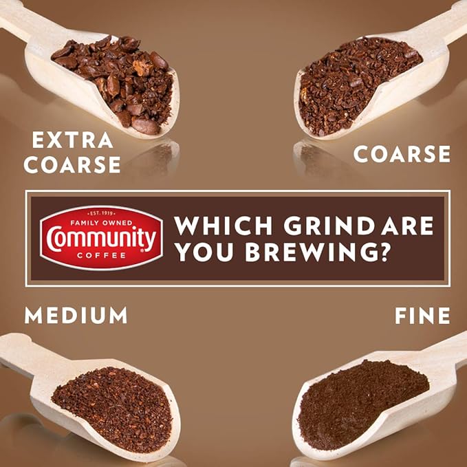 Community Coffee Private Reserve Evangeline Blend Whole Bean Coffee, Dark Roast, 32 Ounce Bag (Pack of 4)