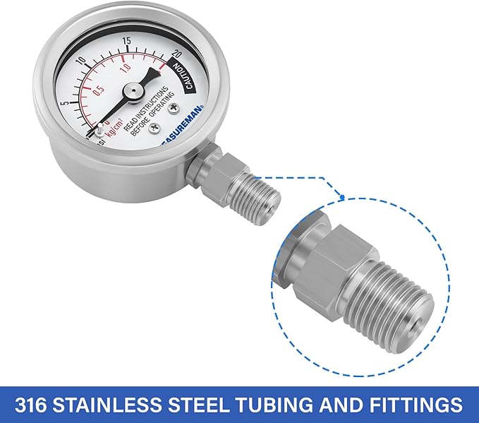 MEASUREMAN Stainless Steel Pressure Cooker Gauge_All Series (Accessory, Pressure Gauge - Fits 37 Quart)