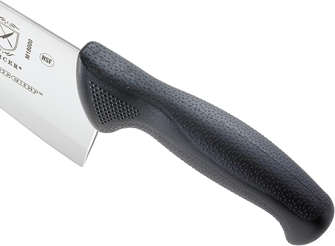 Mercer Culinary M18000 Millennia Black Handle, 8-Inch Wide Hollow Ground, Chef's Knife
