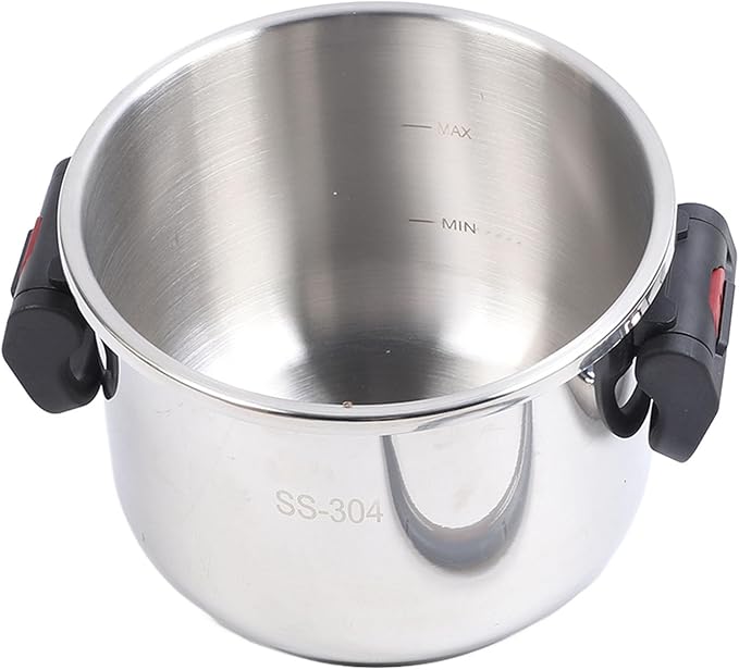 Stainless Steel Pressure Cooker, Large Capacity Explosion Proof Pressure Canner with Easy Lock Lid, 2 Gear Pressure Cooker for Vegetables, Fish, Rice and Meat, Fast Cooking