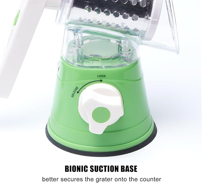 FLYIFE Cheese Grater Cheese Grater With Handle Rotary Cheese Grater With Handle Premium Rotary Cheese Grater With Hand Crank - Perfect For Family Chefs And Cheese Lovers (Blue), 9.5*4.7, DUKU0017