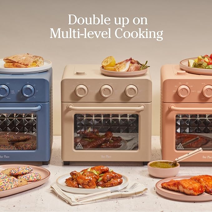 Our Place Wonder Oven Essentials Kit | Extra Air Fryer Basket & Nonstick Ceramic-Coated Bake Pan | Oven Safe, Eco-Friendly | Spice