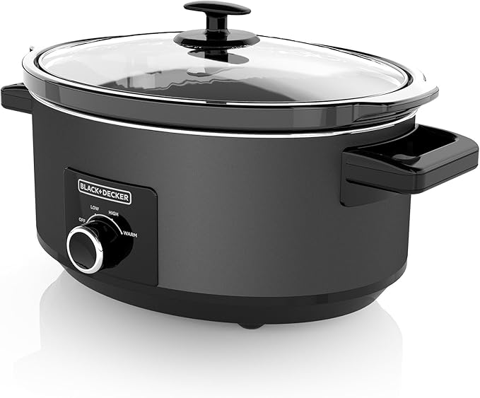 BLACK+DECKER 7-Quart Dial Slow Cooker with Chalkboard Surface