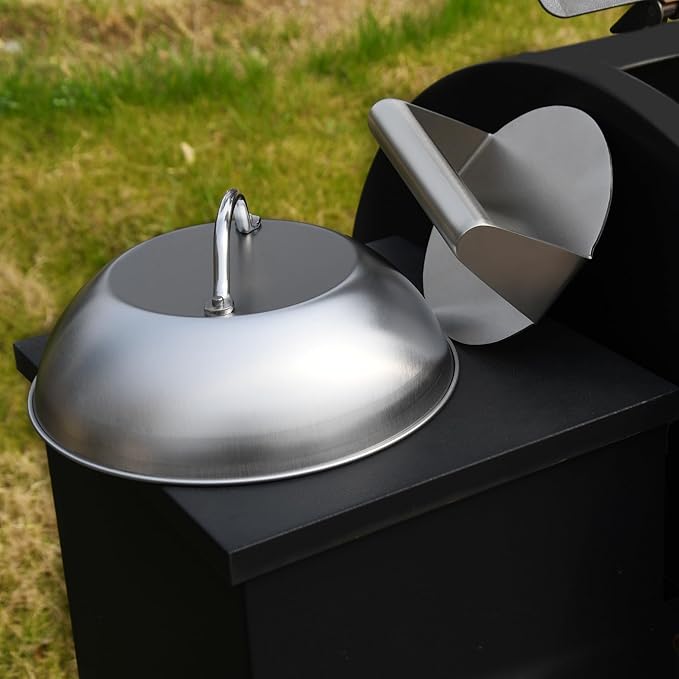 Smash Burger Press & Melting Dome Kit – 5.5" Grill Press + 8.9" Basting Cover | Heavy-Duty Stainless Steel Griddle Accessories for Flat Top Grill & Stovetop Cooking