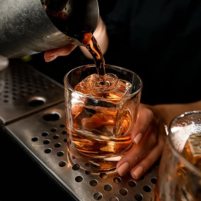 Samuelworld Large Silicone Ice Cube Tray Molds, Big 2 Inch Cubes 3 Pack- Food Grade, Flexible, 8 Cavity Easy Release Slow Melting Ice for Whiskey, Cocktails, Gifts & Christmas - Black (Ice Bag)