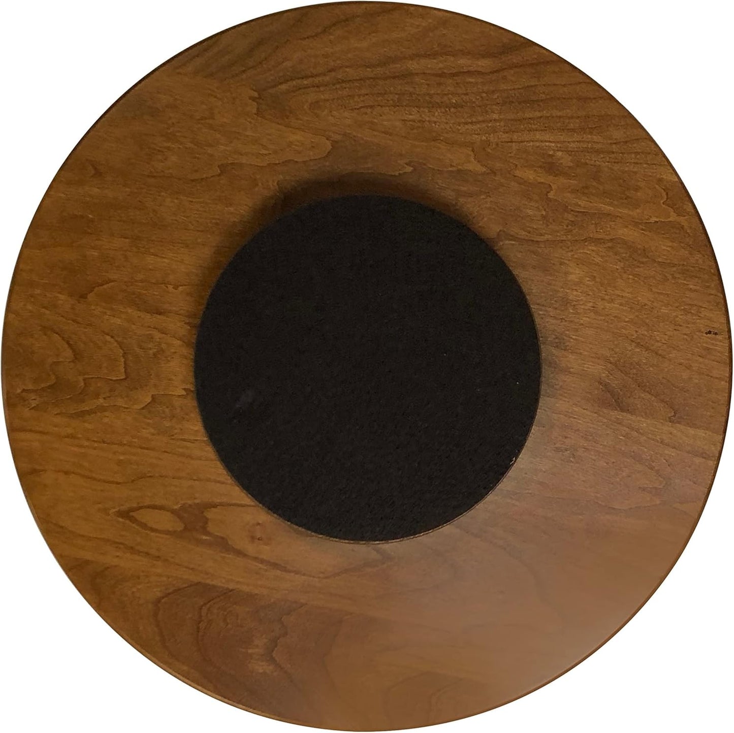 Rustic Red Door Co. Wooden Lazy Susan Turntable - Spinning, Solid Wood Lazy Susan Organizer - Turntable for Table Top/Counter Top - 360 Rotating Swivel (14", Rustic Cherry Wood, Seely Stain)