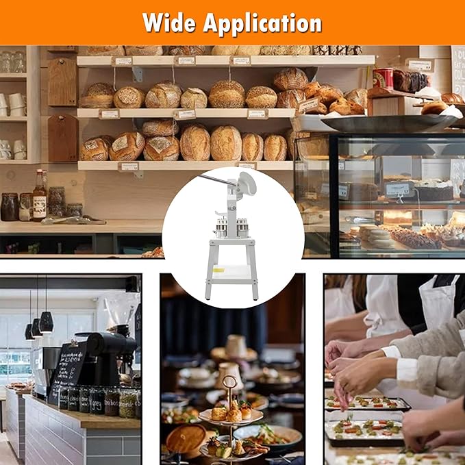 INTSUPERMAI Commercial Dough Divider Cutter 24PCS Manual Cutting Machine Maker Cutter 1.59oz-8.46oz(45g-240g) Dough Divider Cutter Machine Bakery Equipment Heavy Duty for Bread, Pizza, Brioche