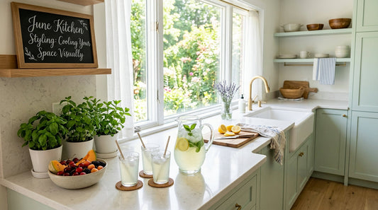 June Kitchen Styling: Cooling Your Space Visually