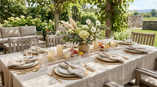 Mist Beige Magic: Styling Your Summer Table