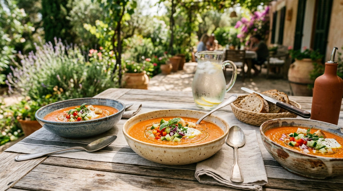 Chilled Soups: Serving Gazpacho in Ceramic Bowls