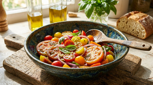 Marinating in Ceramic: Handcrafted Tomato Salad