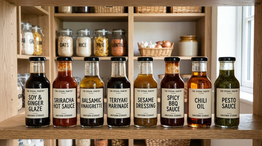 The Visual Pantry: Uniform Storage for Sauces
