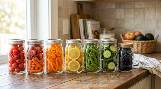 Color Therapy: Organizing Produce in Glass Jars