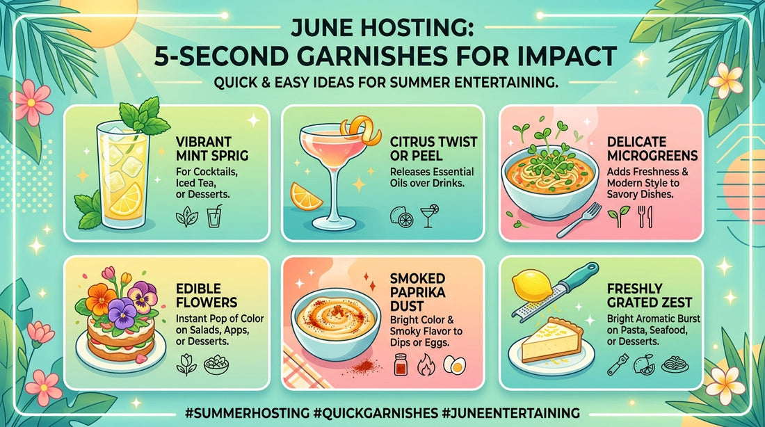 June Hosting: 5-Second Garnishes for Impact