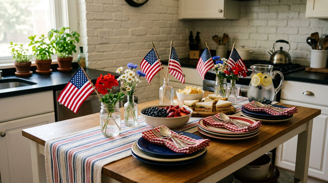 Independence Day Hosting: Effortless Table Ideas for a Cozy Kitchen