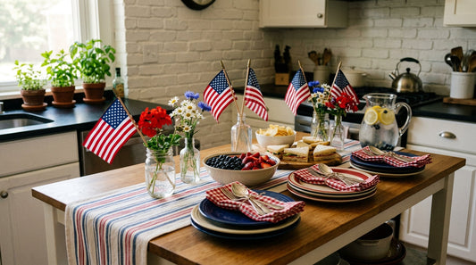 Independence Day Hosting: Effortless Table Ideas for a Cozy Kitchen
