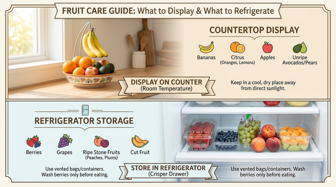 Countertop Fruit Care: What to Display and What to Refrigerate