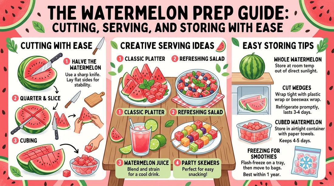The Watermelon Prep Guide: Cutting, Serving, and Storing with Ease