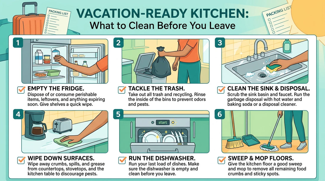 Vacation-Ready Kitchen: What to Clean Before You Leave