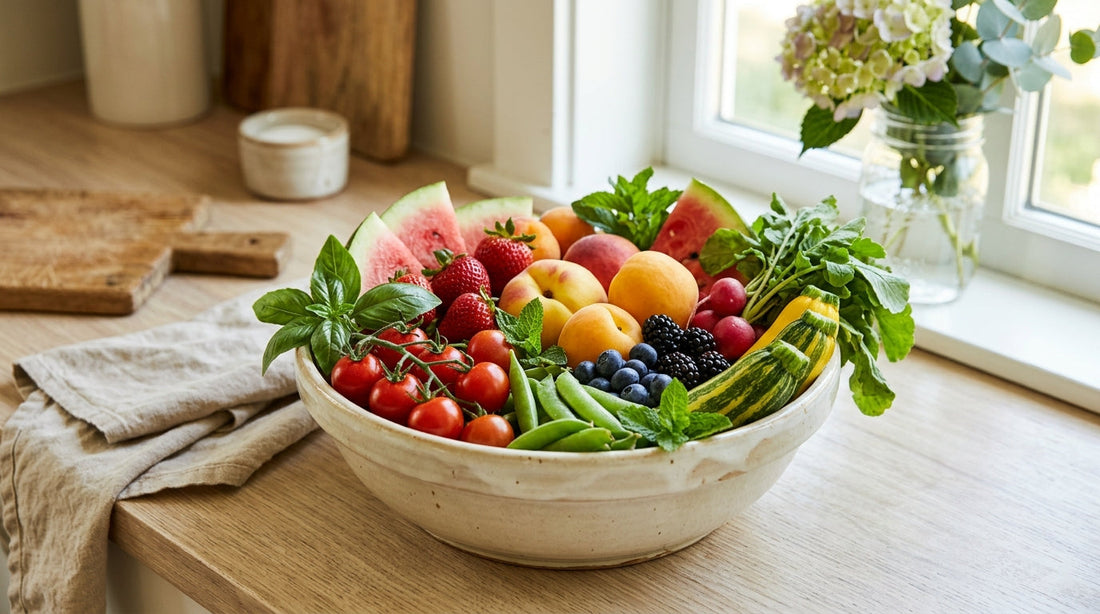The Summer Produce Bowl: Styling Seasonal Color on the Counter