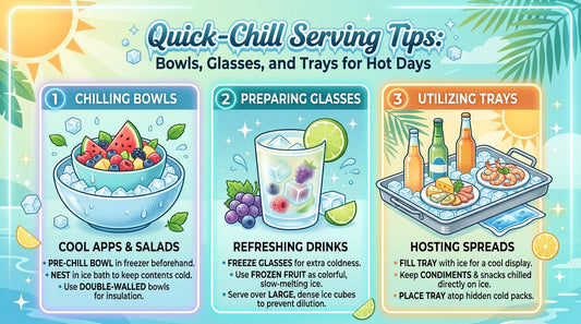 Quick-Chill Serving Tips: Bowls, Glasses, and Trays for Hot Days