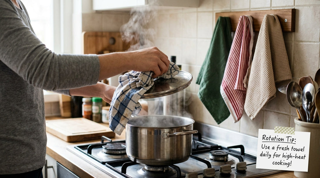 Kitchen Towels in High Heat: Rotation Habits That Keep Things Fresh