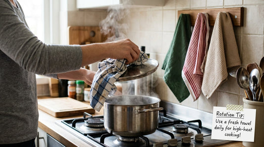 Kitchen Towels in High Heat: Rotation Habits That Keep Things Fresh