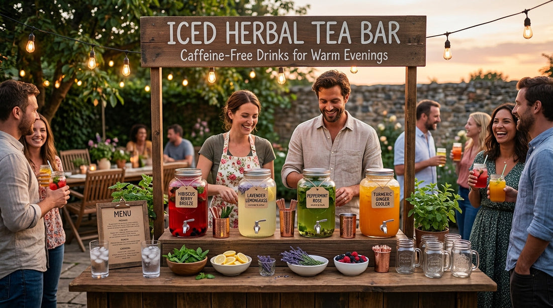 Iced Herbal Tea Bar: Caffeine-Free Drinks for Warm Evenings