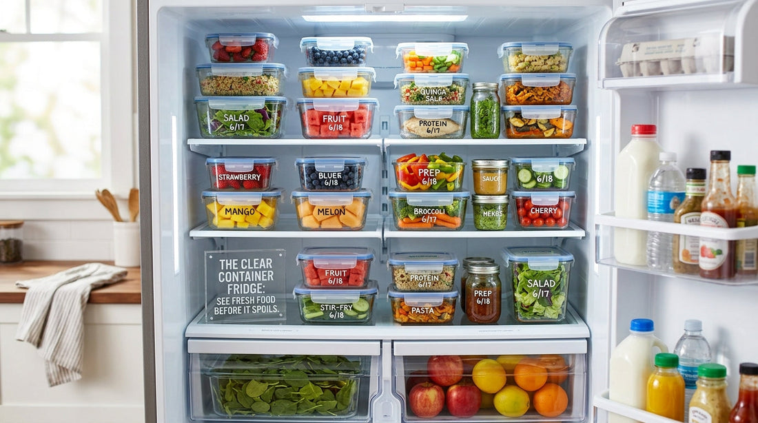 The Clear Container Fridge: Seeing Fresh Food Before It Spoils