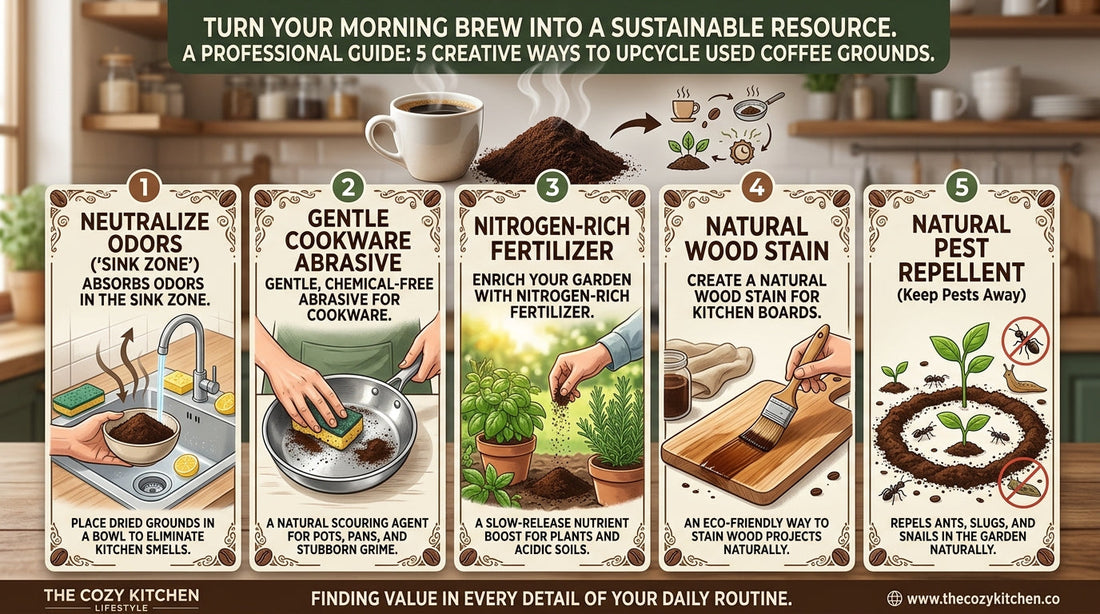 5 Creative Ways to Upcycle Coffee Grounds: Sustainable Kitchen Secrets