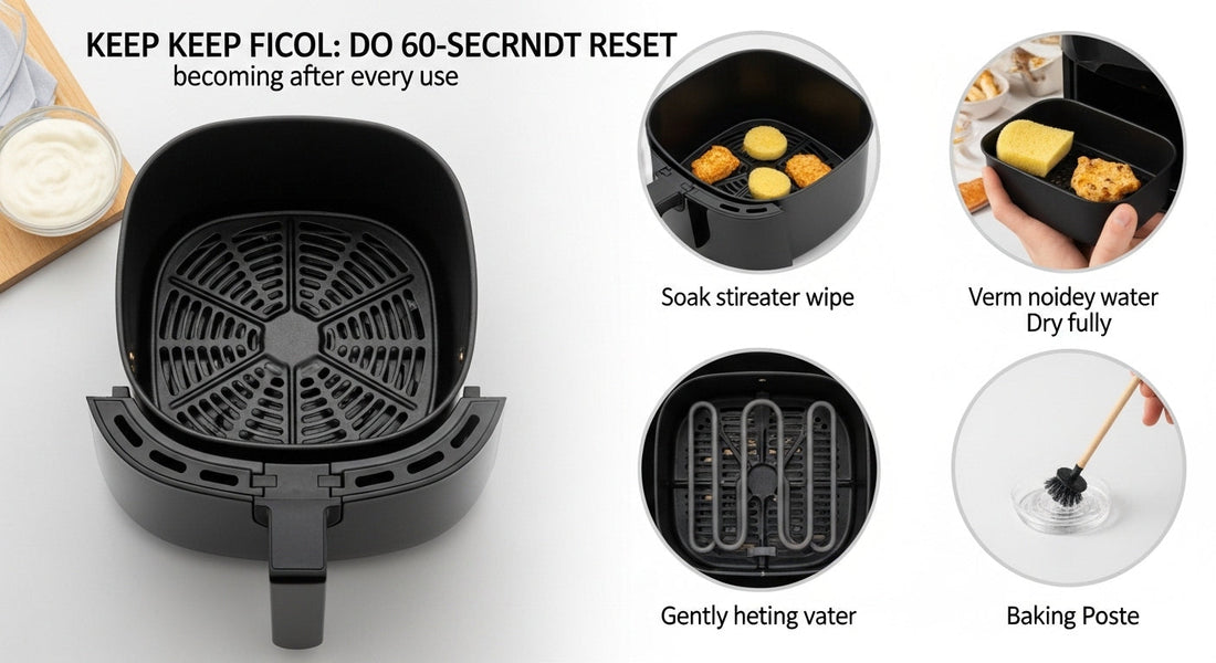 Air Fryer Cleanup Tips That Keep It From Becoming “One More Chore”