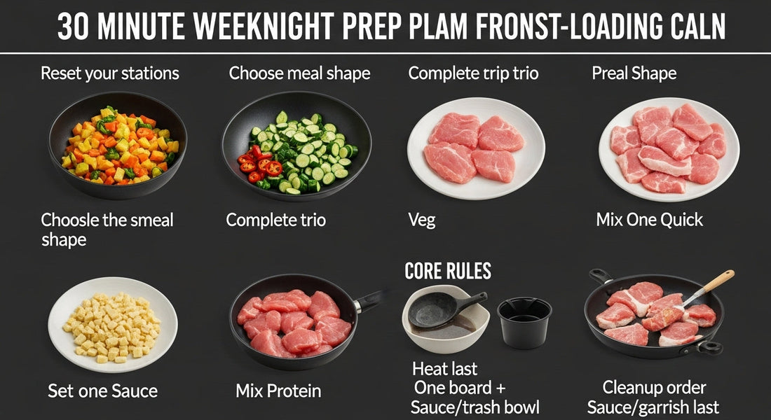 The 30-Minute Weeknight Prep Plan That Keeps Cooking Calm