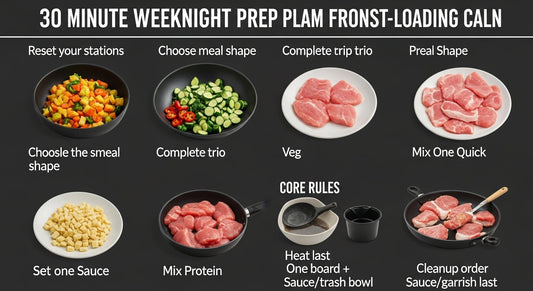 The 30-Minute Weeknight Prep Plan That Keeps Cooking Calm