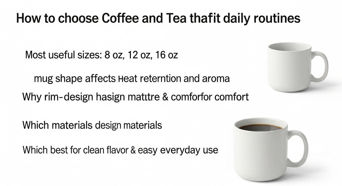 Coffee & Tea Mugs 101: The Best Size and Shape for Daily Use
