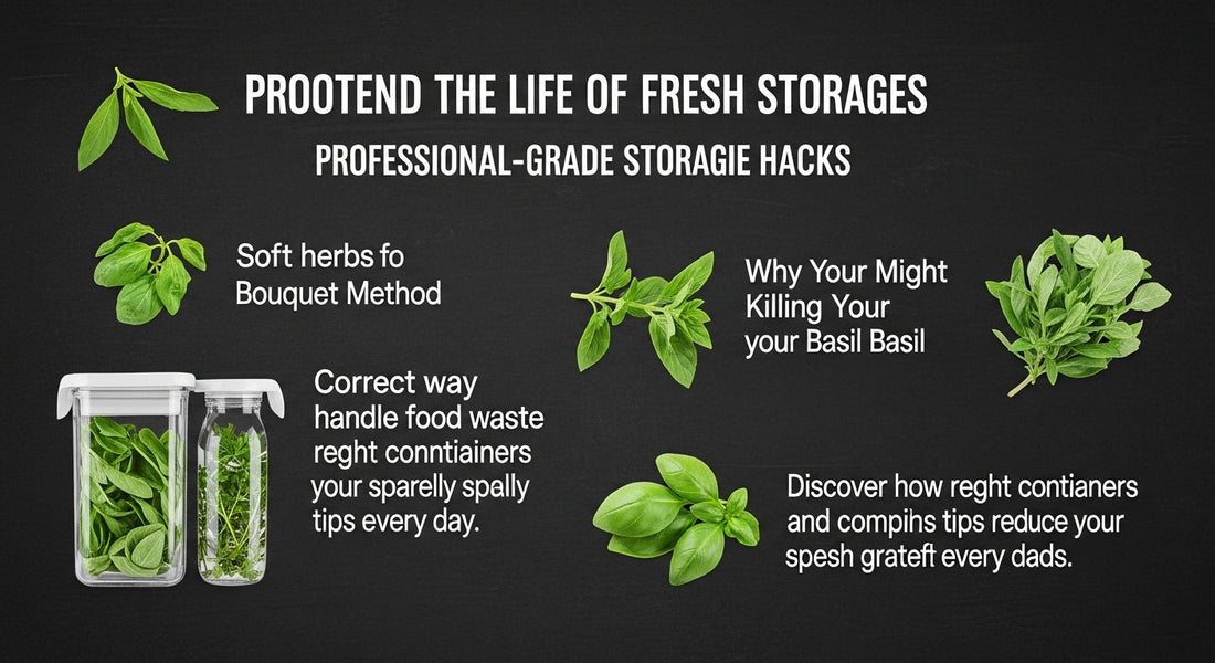 The Best Way to Store Fresh Herbs in Your Kitchen Containers