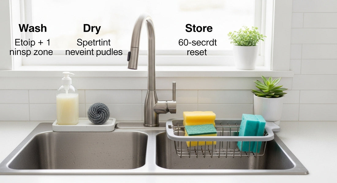 Sink-Zone Setup: Where to Put Things for Less Dripping and Faster Cleanup