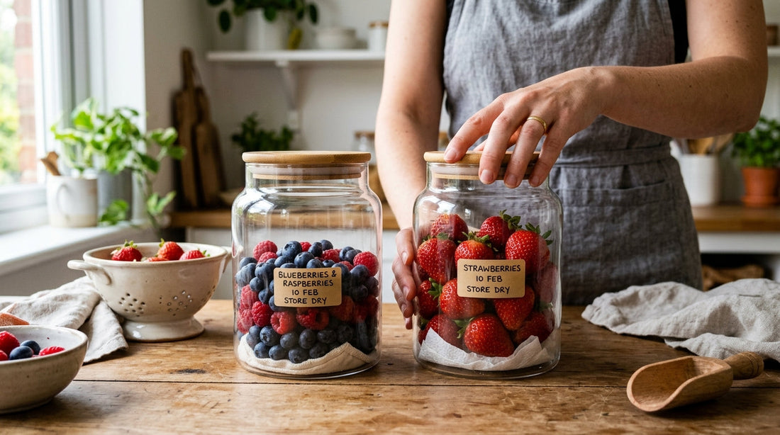 The Berry Secret: Keeping Berries Fresh for Weeks in Glass Storage