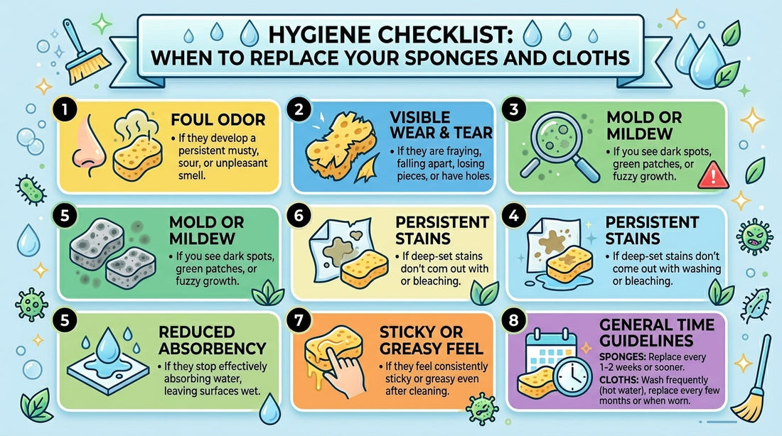 Hygiene Checklist: When to Replace Your Sponges and Cloths