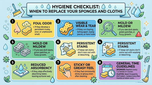 Hygiene Checklist: When to Replace Your Sponges and Cloths