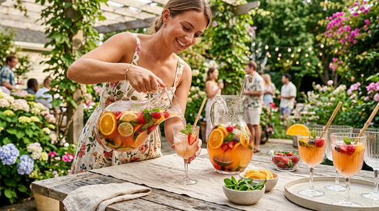 Summer Teaser: Serving Fruit Punch in Elegant Glass Carafes