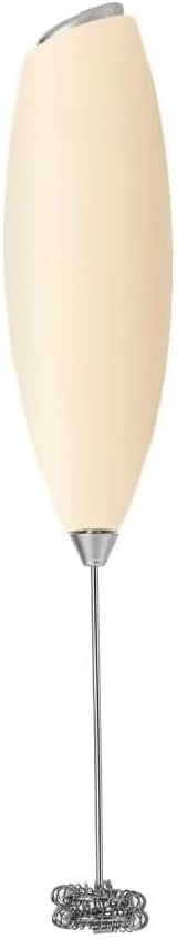 Milk Frother Wand - Powerful Electric Hand Whisk and Mini Blender for Coffee, Matcha and Protein Shakes - Includes 2 AA Batteries - Durable, Easy to Clean and Fast Frother (Cream)