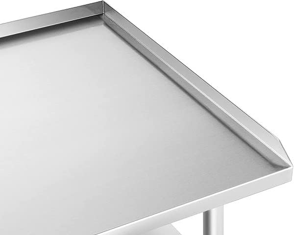 AmGood Commercial Work Table with Backsplash and Sidesplashes | Height: 35" | Stainless Steel Prep Table for Kitchen, Restaurant, Garage, Laundry | NSF (96" Long x 30" Deep)