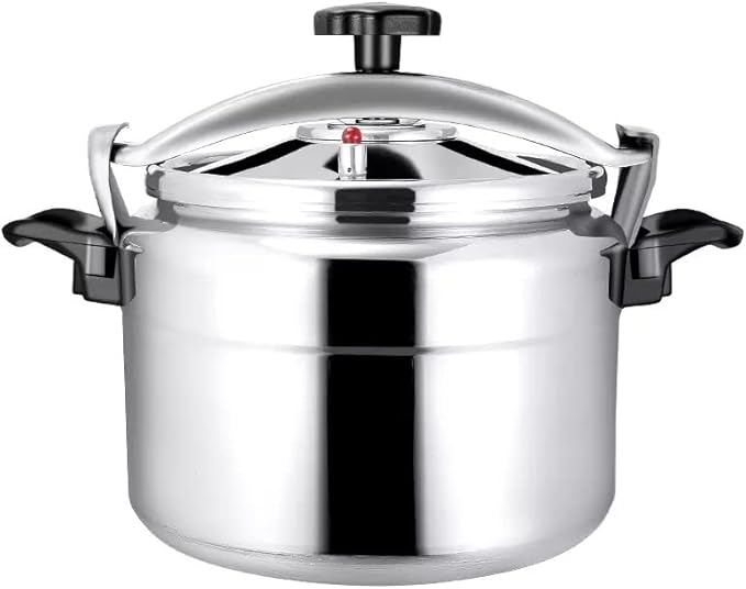 Aluminum Explosion-Proof Pressure Cooker- 7L~15L Capacity- Silver (7L)