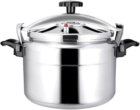 Aluminum Explosion-Proof Pressure Cooker- 7L~15L Capacity- Silver (15L)