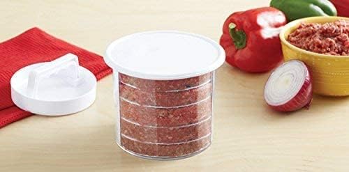 Hamburger Press Patty Maker, 12-Piece Non Stick 8-Layer Plastic Disc Hamburger Patty Press Set, Burger Patties Presser for Stuffed BBQ Slider, Burger, Kitchen Tool for BBQ Grill by Mr. Bar-B-Q #40231Y