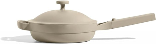 Our Place Mini Always Pan 2.0-8.5” (1.2 Qt) Nonstick, Toxin-Free Ceramic Cookware | Patented 10-in-1 Aluminum Frying & Sauté Pan | Safe for Oven, Induction & All Cooktops up to 450°F | Steam