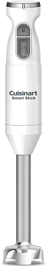 Cuisinart Smart Stick Two-Speed Hand Blender, Powerful Immersion Blender with 300-Watt Motor Blends Shakes, Smoothies, Puree, Baby Food, Soups & Sauces, CSB-175P1, White