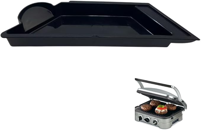 Drip Tray Replacement Part, Compatible with the Cuisinart Griddler GR-4NP1 Griddle Panini Press, Black