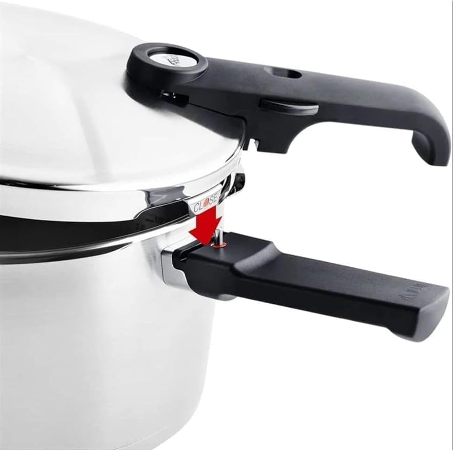 Fissler Vitavit Premium Pressure Cooker Set, 3.7 Quart and 6.3 Quart with Glass Lid
